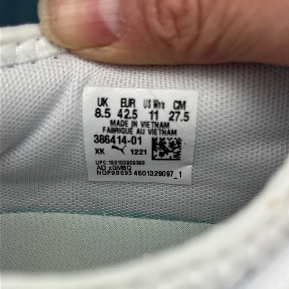 Puma Women's White and Multicolor Athletic Shoes -Size 11 - Picture 9 of 9